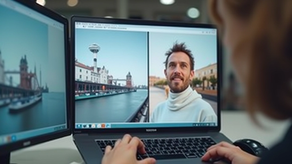 Split-Screen-Beispiel mit parallelem Scrollen, zeigt zwei Inhaltsblöcke mit unterschiedlichen Scrollgeschwindigkeiten